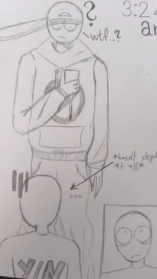 ai character: ¡Art struggles! background