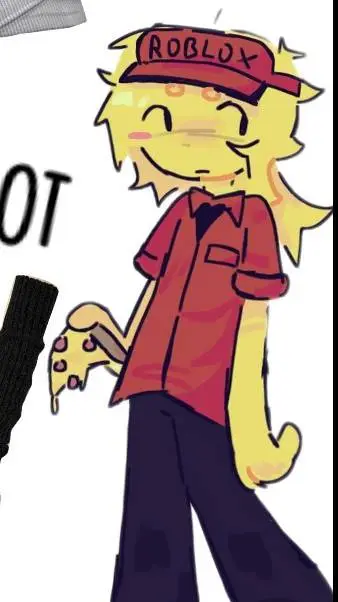 ai character: PizzaTime x Burger background