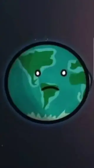 ai character: being awake earth background