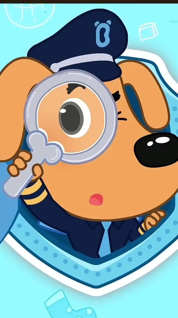 ai character: Sheriff labrador background