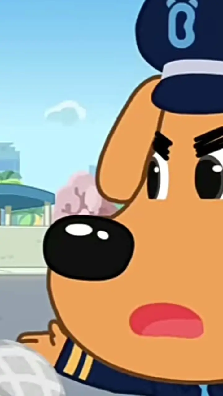 ai character: Sheriff labrador background