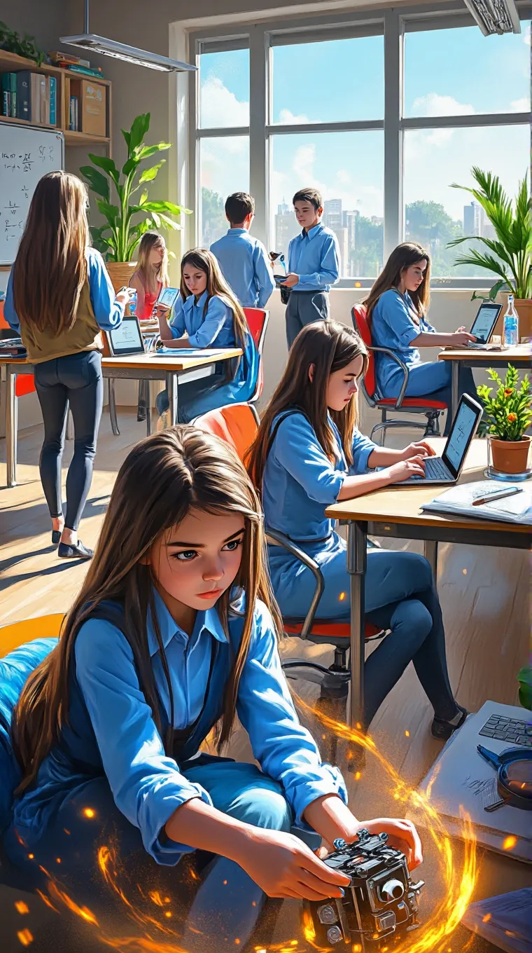 chat with ai character: Power school 