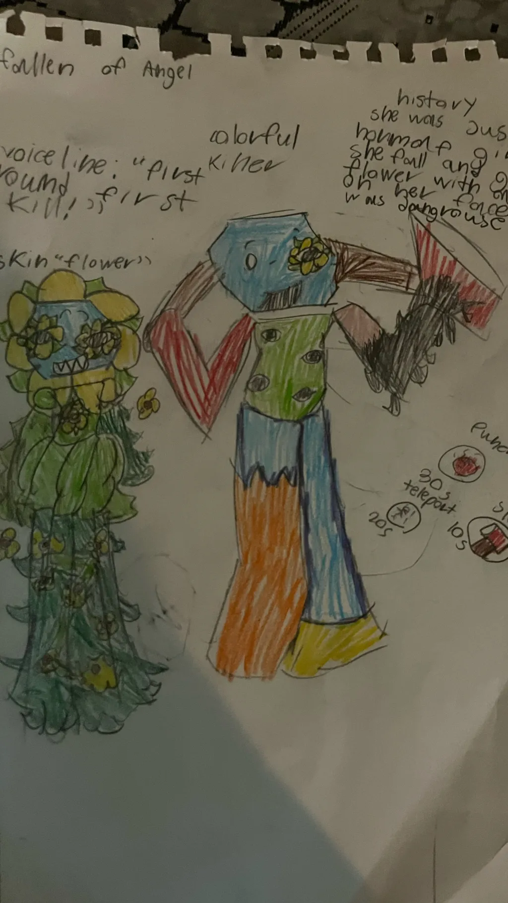 ai character: Colorful background