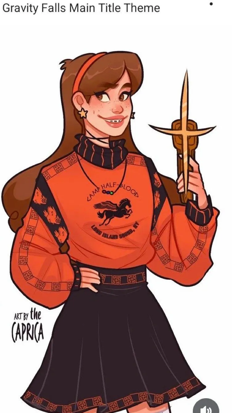 ai character: Gf X pjo background