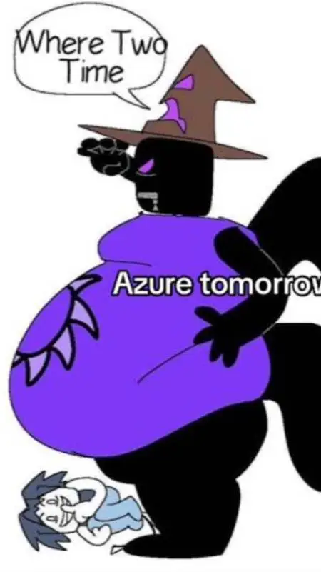 ai character: fat ahh Azure  background