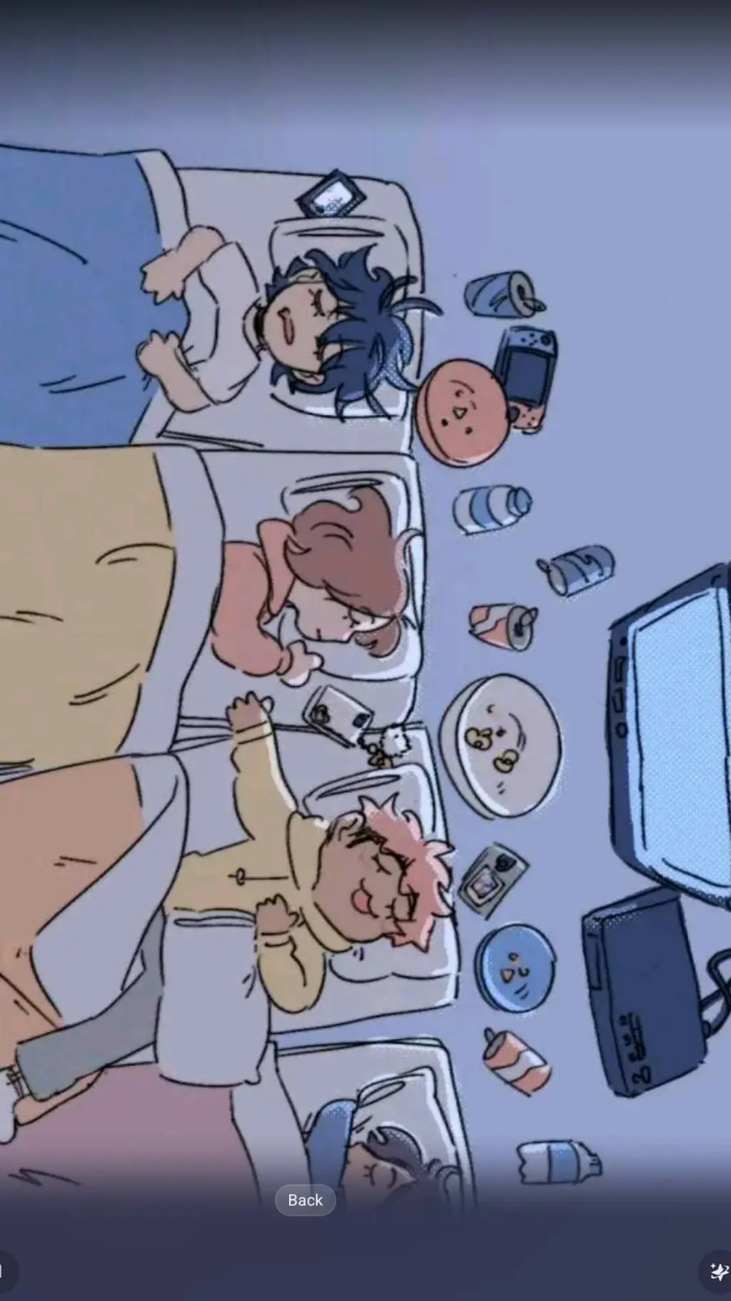 ai character: JJK SLEEPOVER background