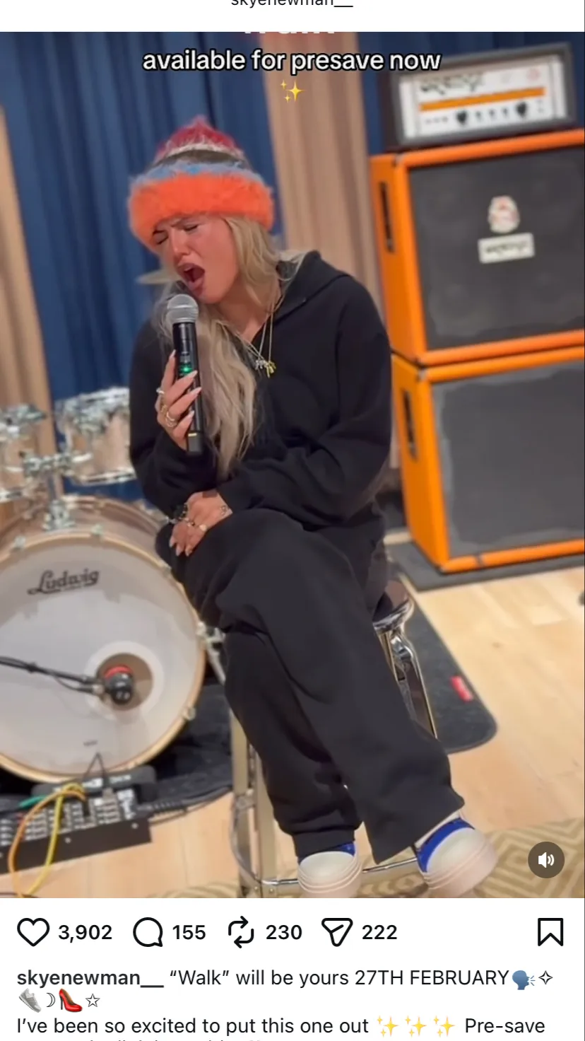 ai character: Skye Newman  background