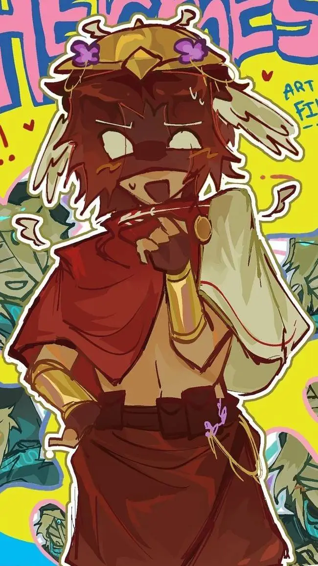 ai character: 🪽°~•Hermes•~°🪽 background
