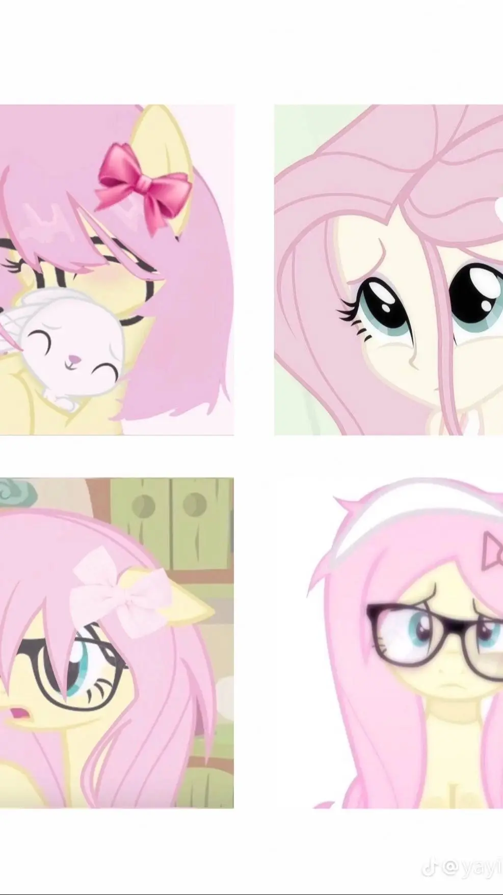 ai character: Fluttershy♡ background