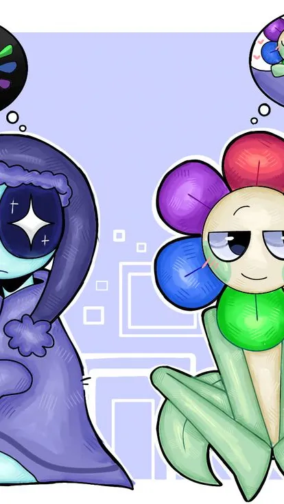 ai character: Moonflower child!  background