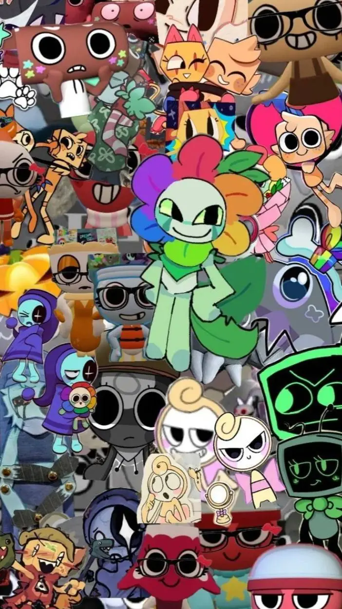 ai character: Dandys world mains background