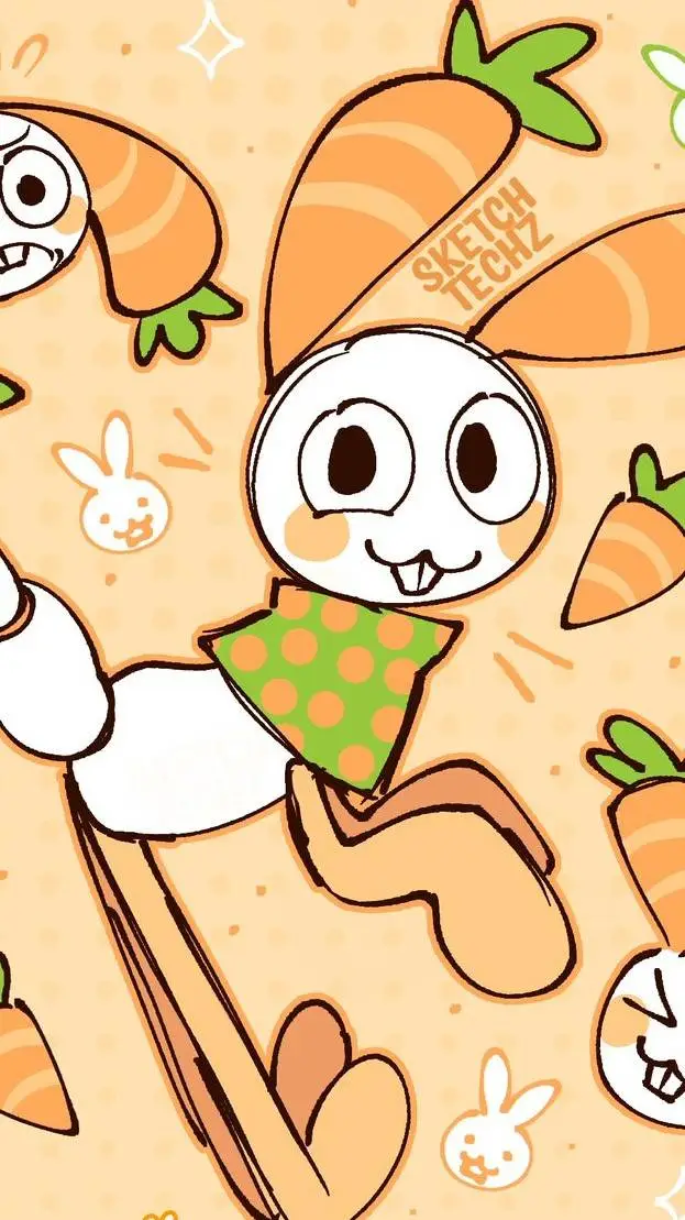 ai character: Funny Bunny Looey background