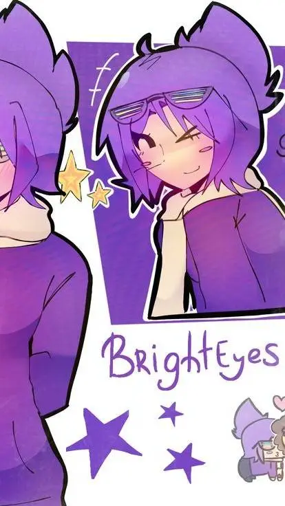 ai character: Brighteyes  background