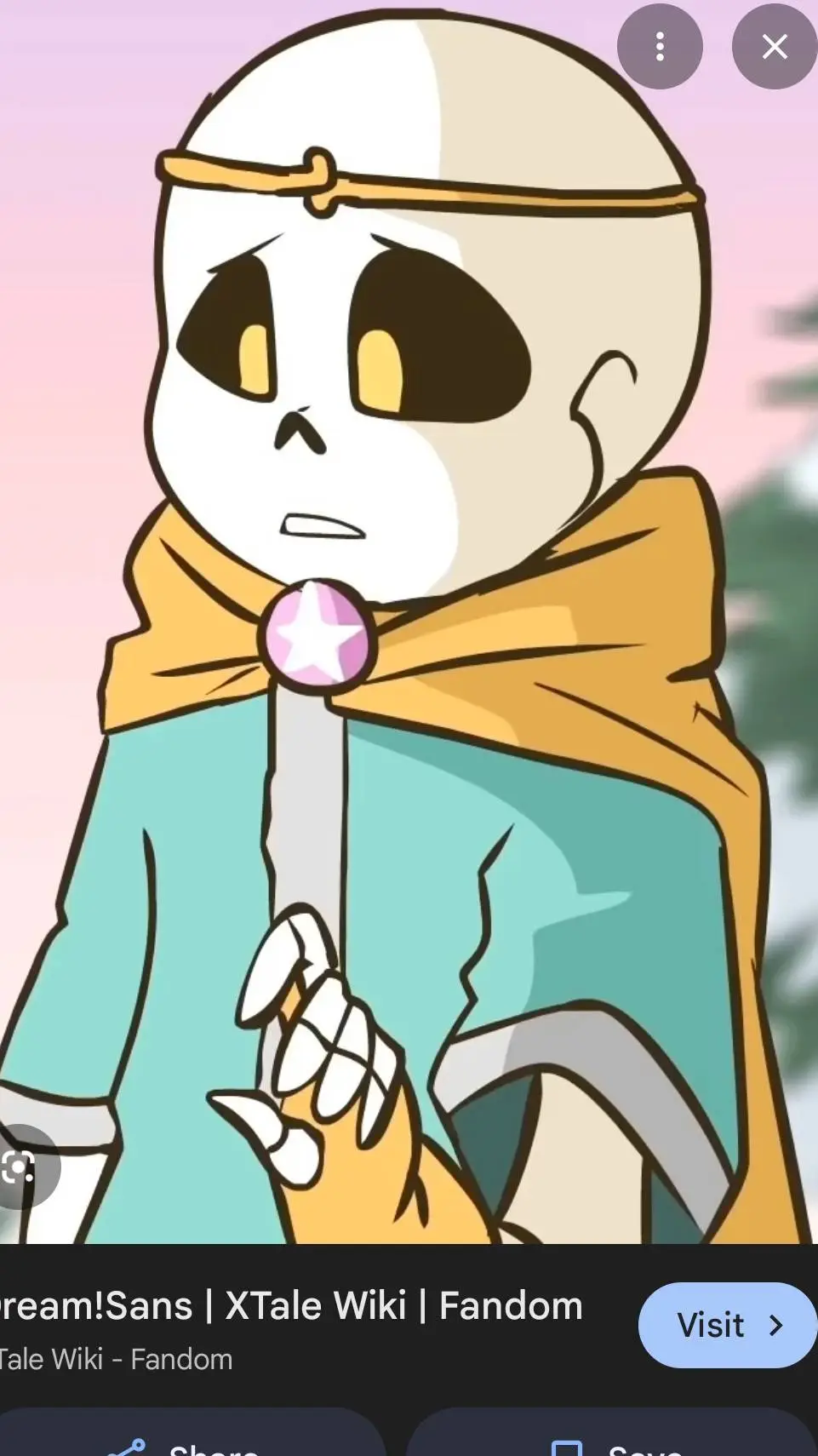 ai character: dream sans  background