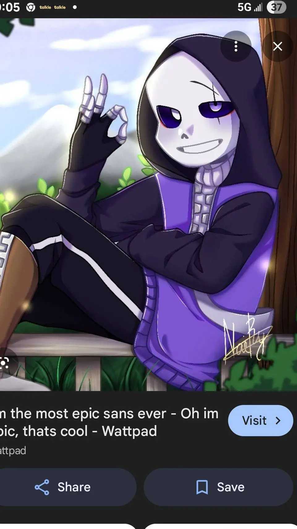 ai character: epic sans  background