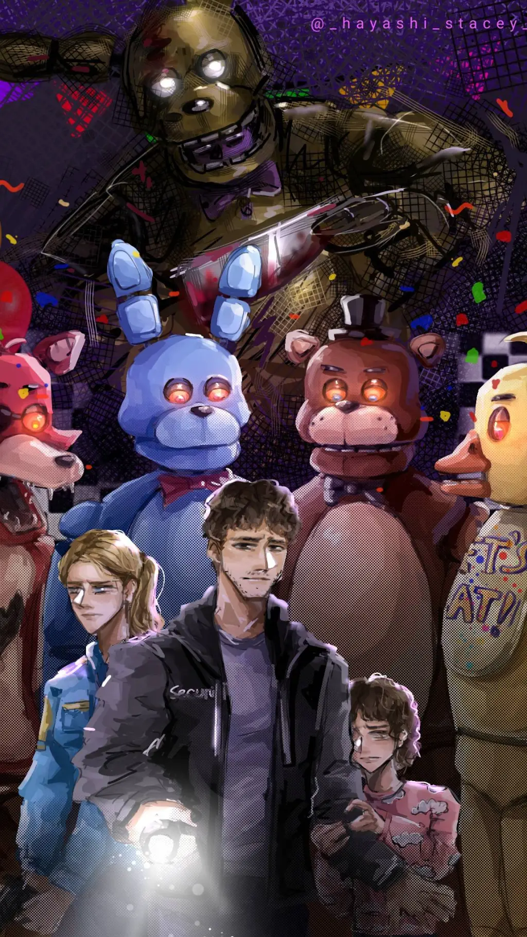 ai character: FNAF background