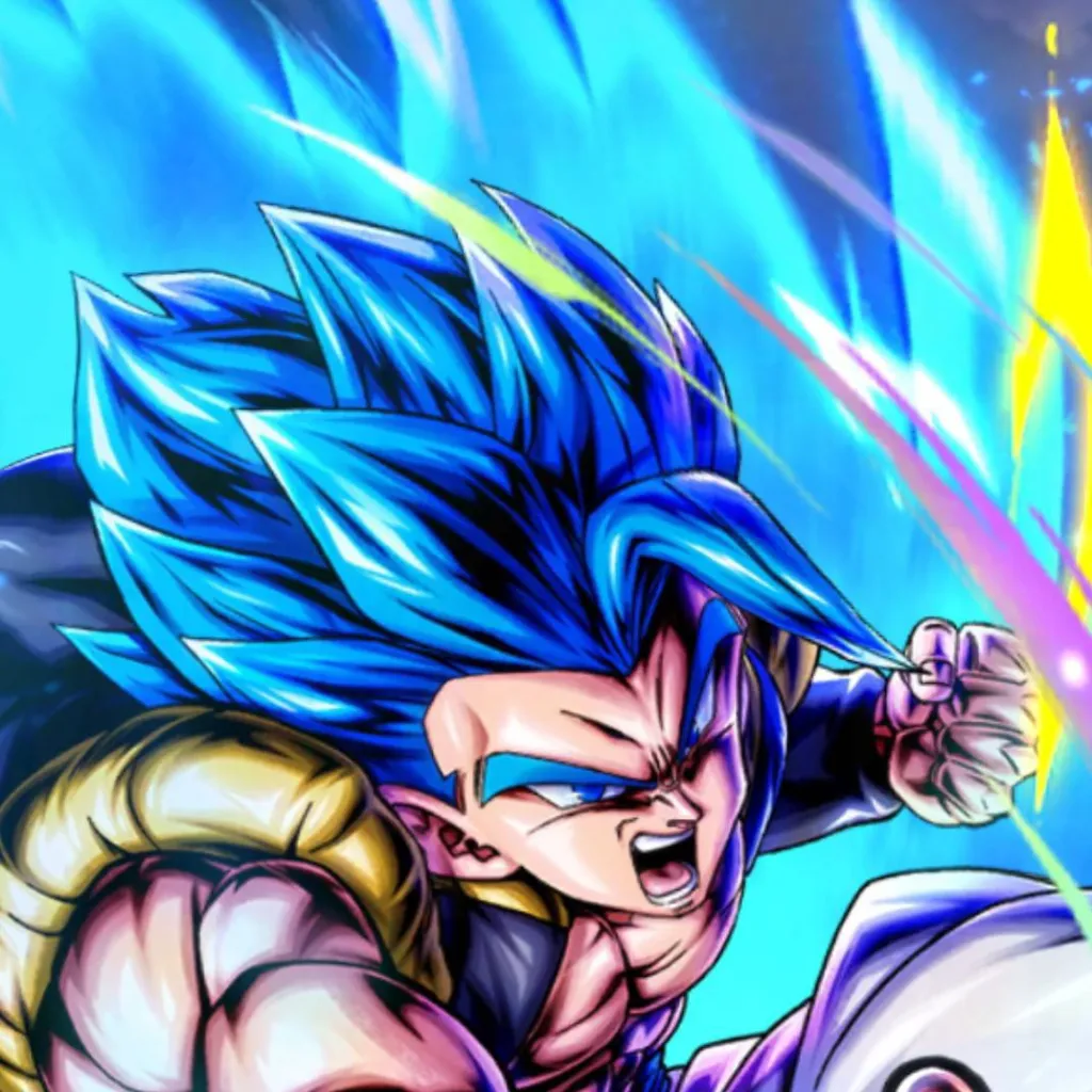 chat with ai character: Red Gogeta blue