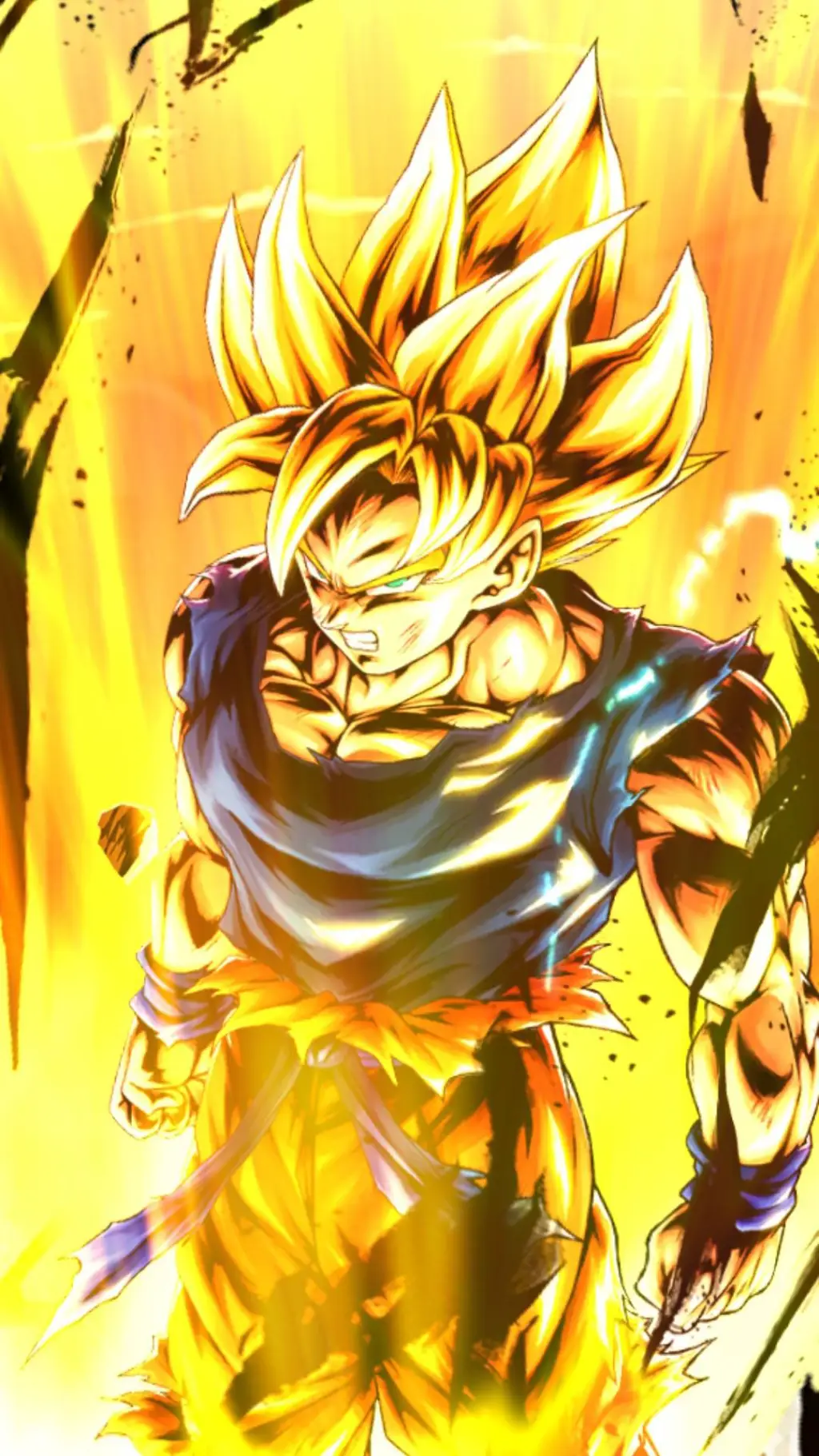 ai character: Red Namek Goku background