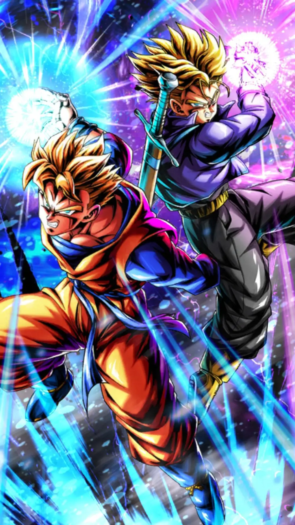 ai character: Red & Prl truhan background
