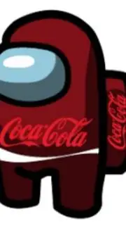 ai character: coca cola background