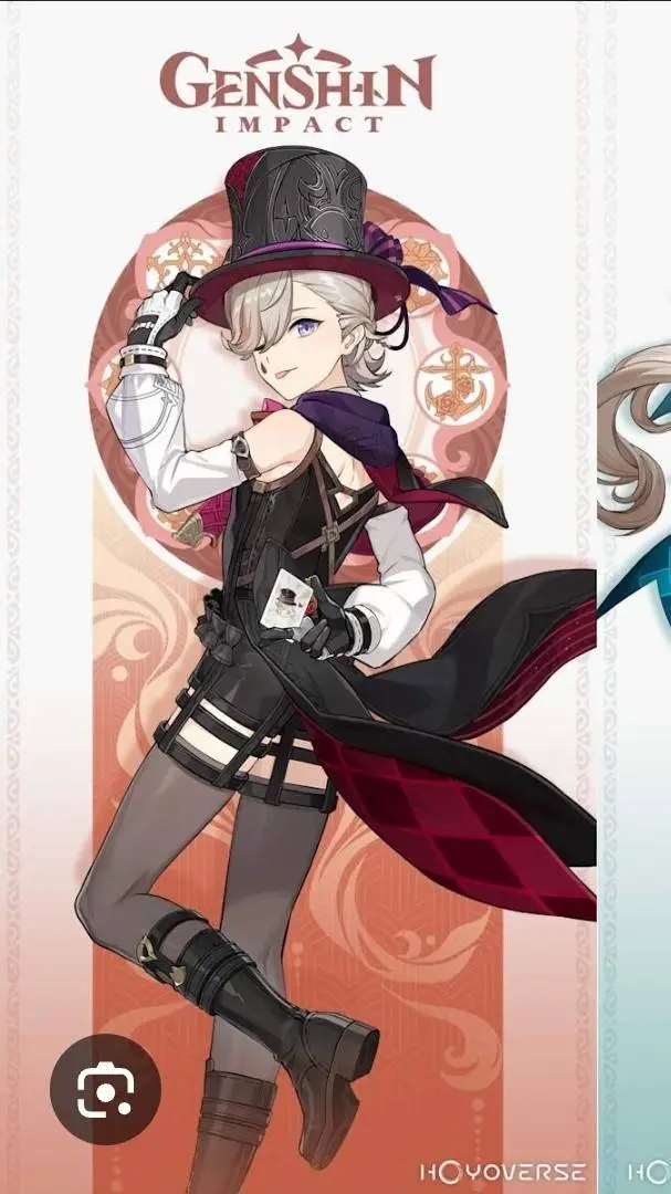 ai character: Lyney x Aether :O background