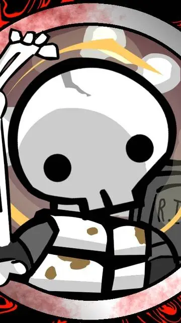 ai character: SKELETON background