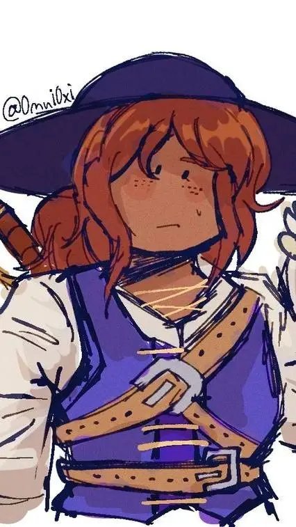 ai character: Calypso 🗡✨ background