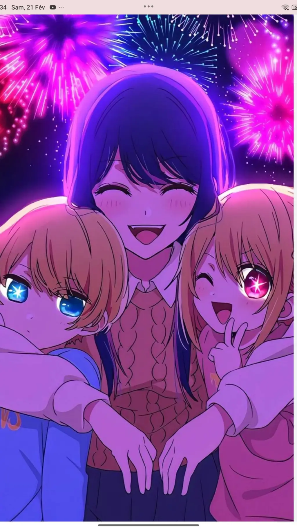 ai character: oshi no ko background