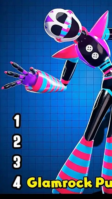 ai character: puppet glamrock background