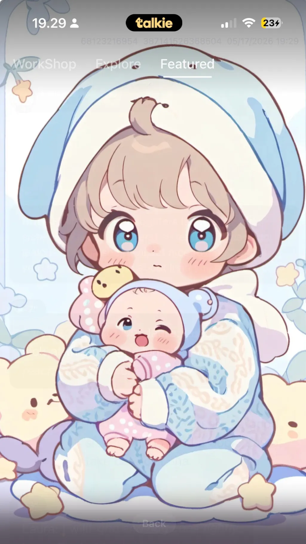 ai character: Laura & Luna background