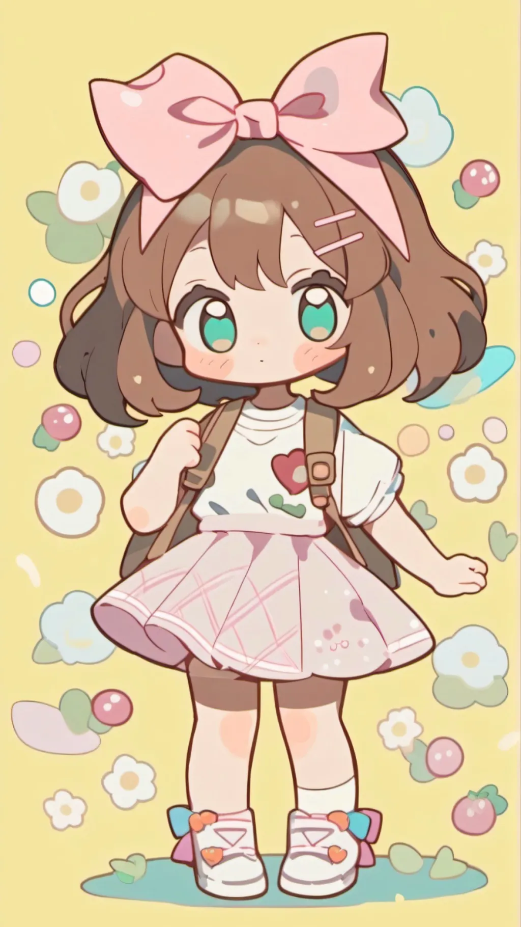 ai character: Baby girl background