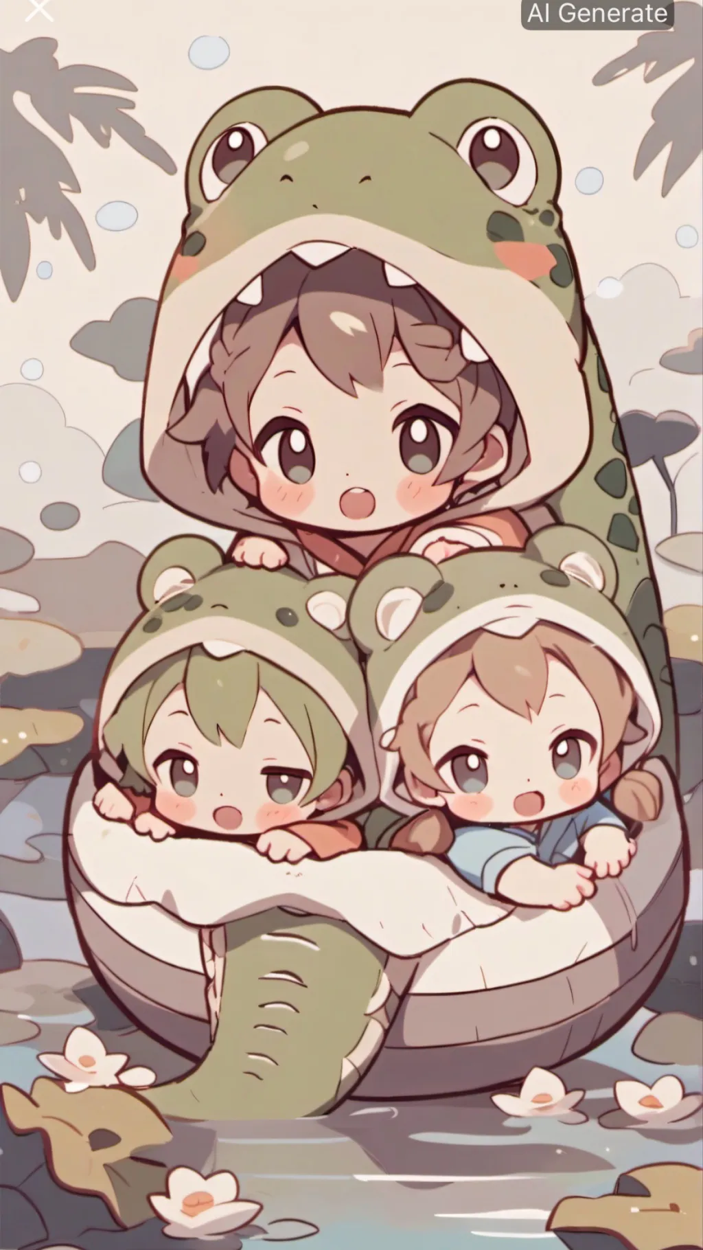 Talkie AI - Chat with Crocodile babies