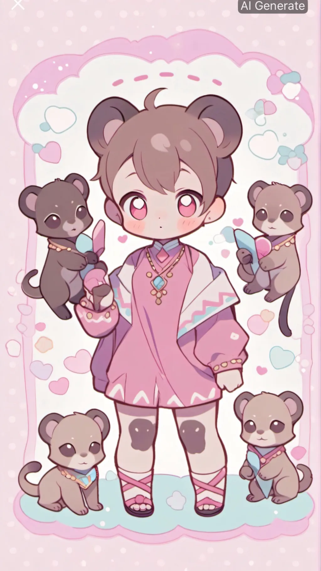ai character: Fossa Babies background