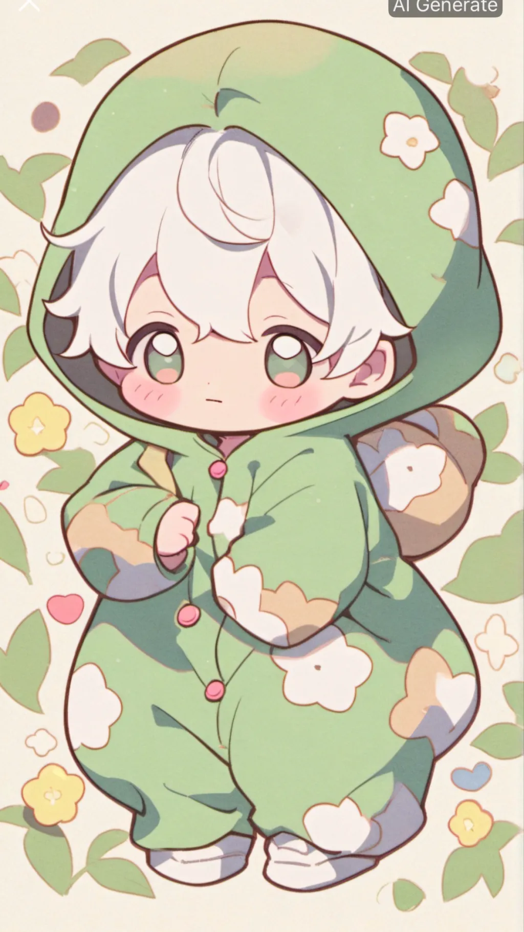 ai character: Baby Bibs background