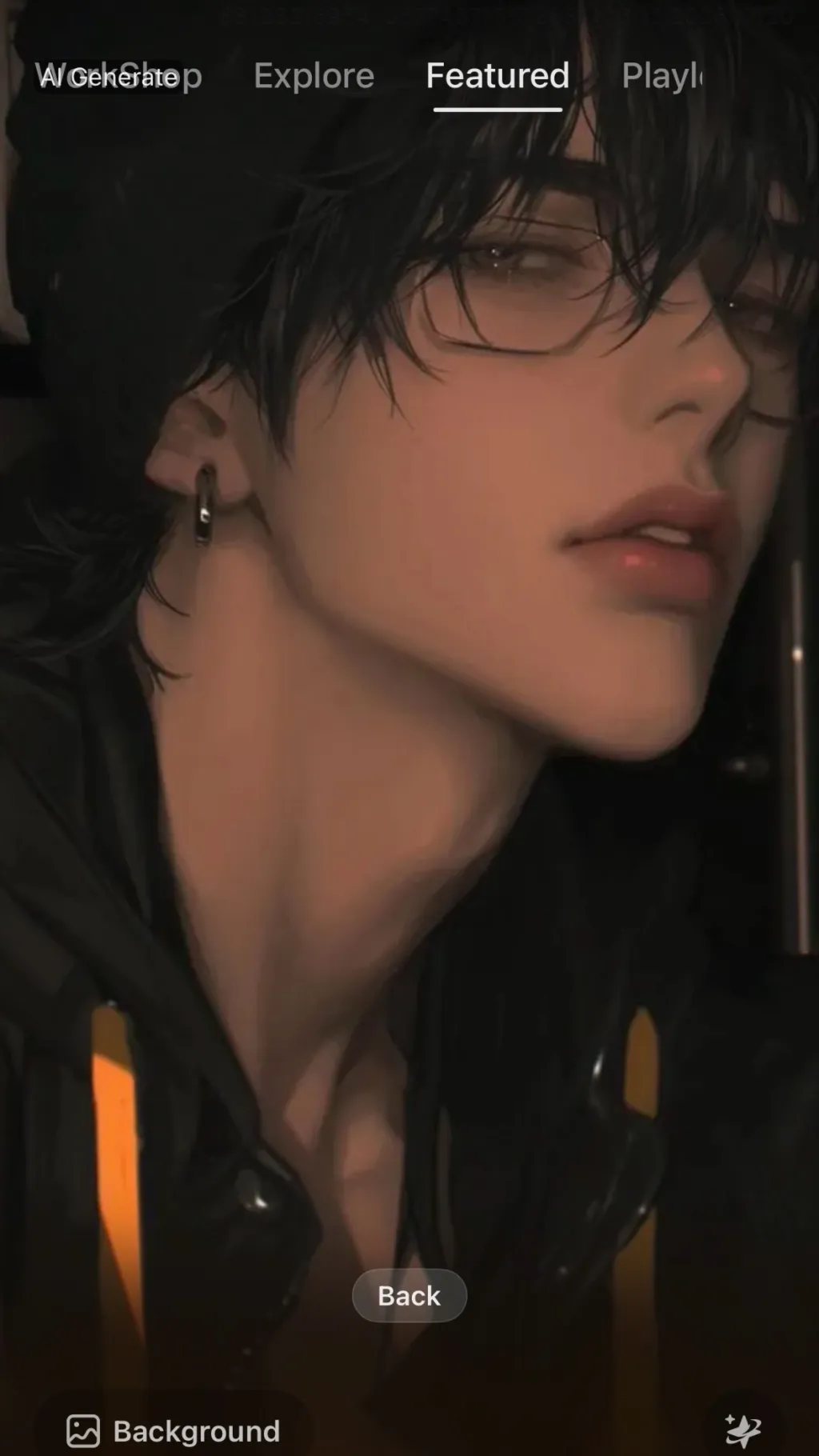 ai character: Cayden background
