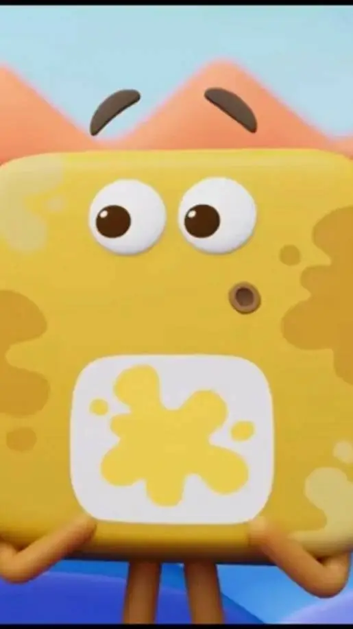 ai character: Splat Yellow background