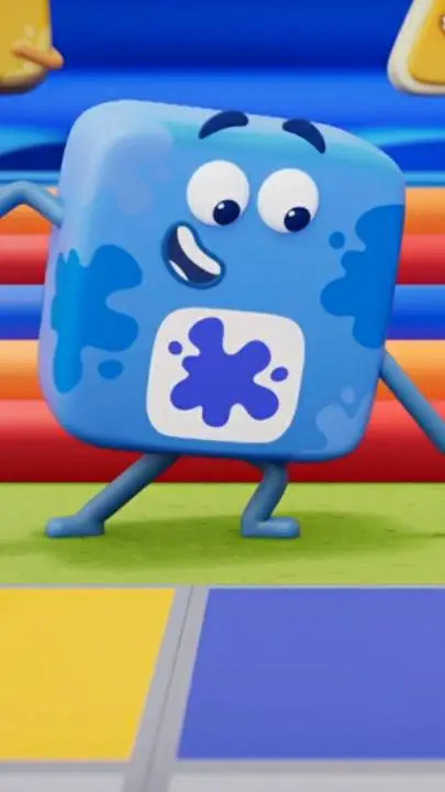 ai character: SPLAT BLUE BITCH background