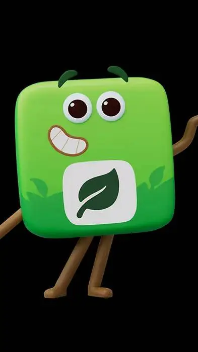 ai character: Grow Leaf background