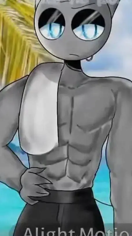 ai character: grey background