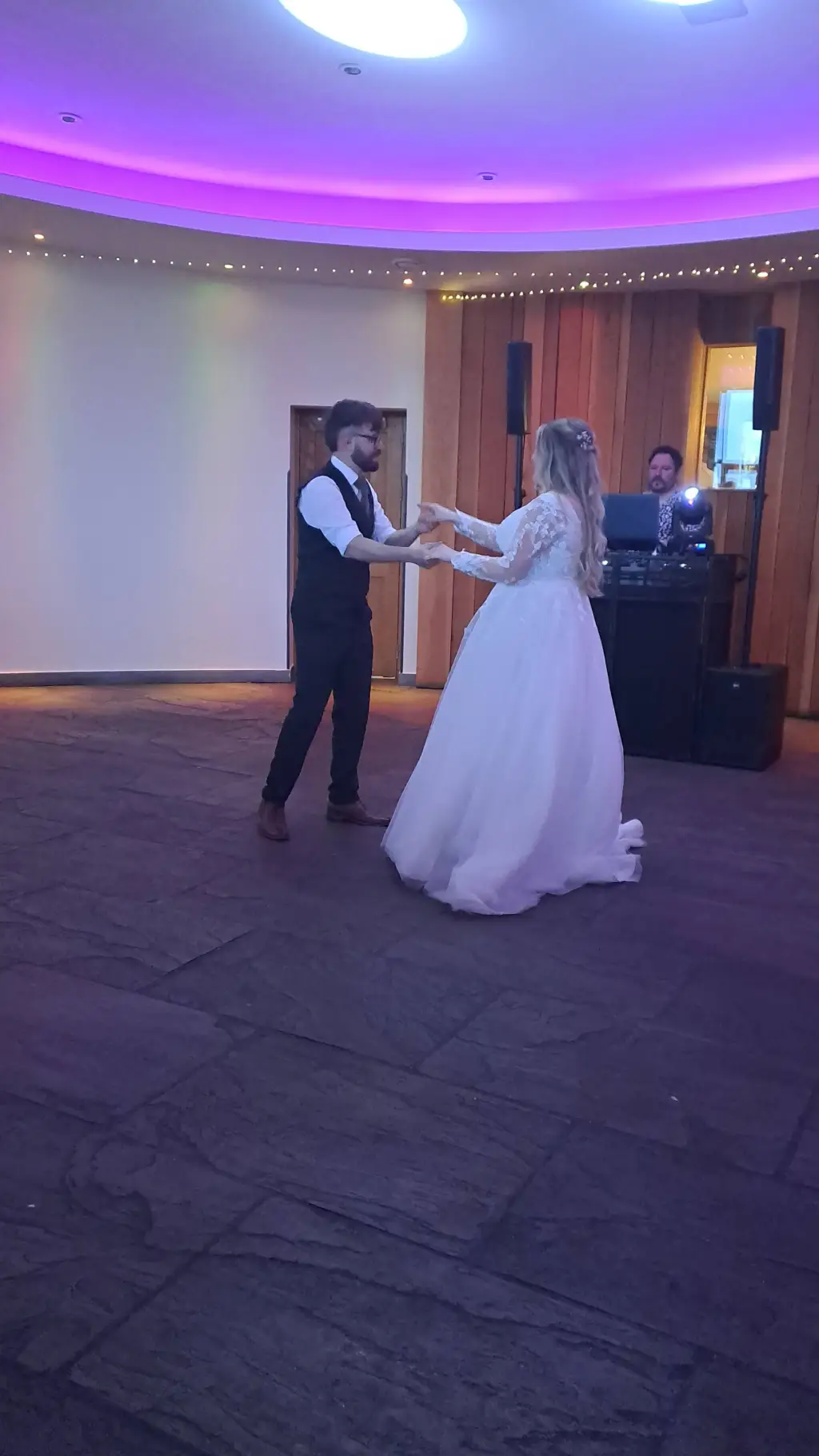 ai character: wedding day background