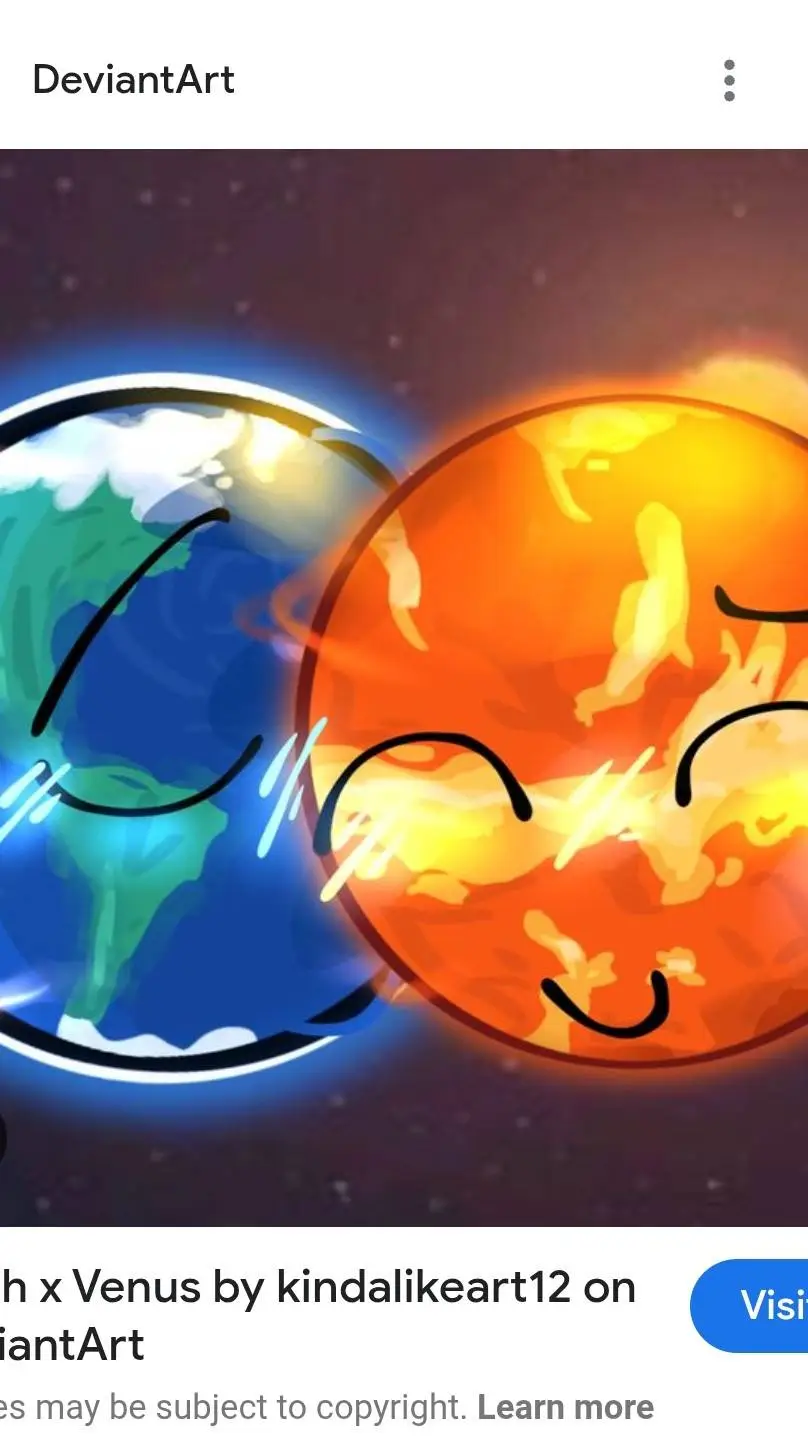 ai character: Earth x Venus background
