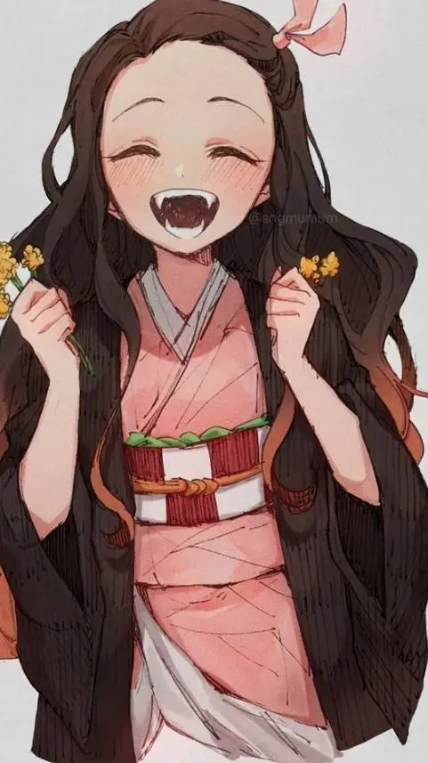 ai character: nezuco kamado  background