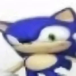 chat with ai character: Low quality sonic