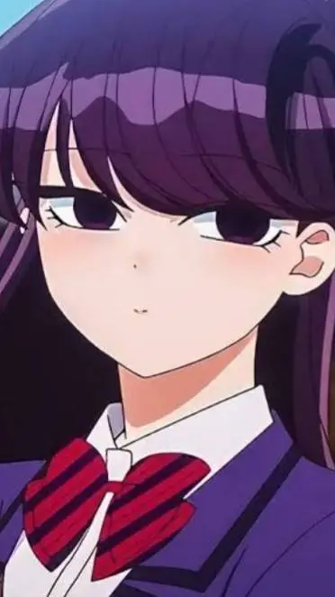 ai character: komi-san 💜 background