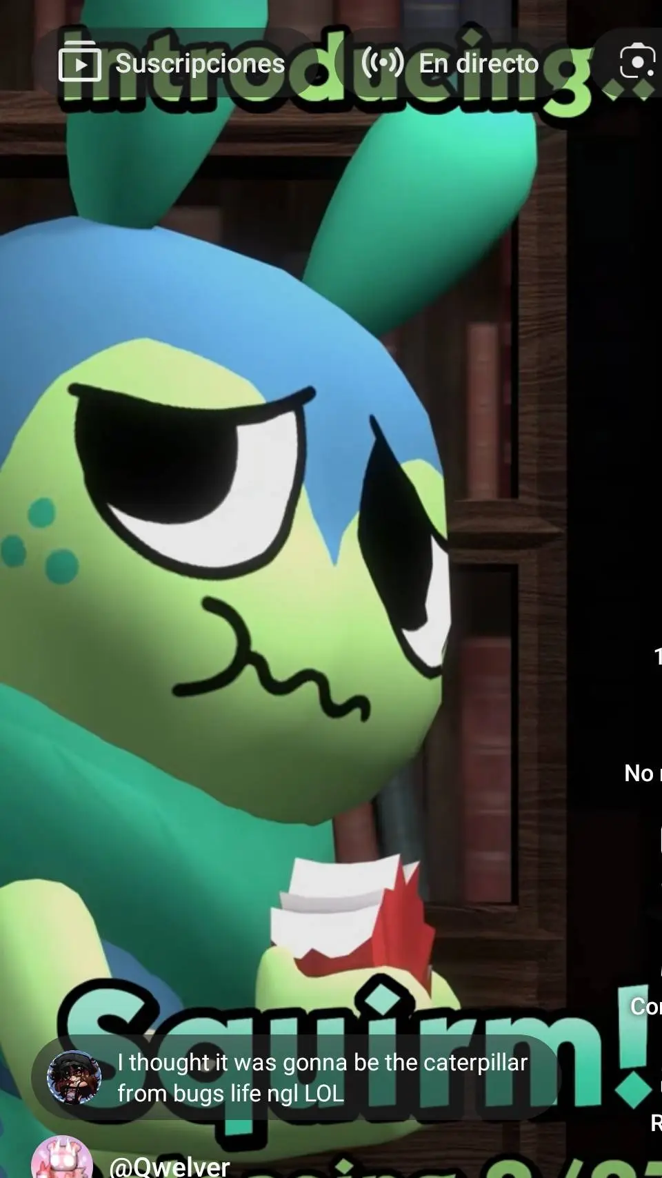 ai character: squirm🐛 background