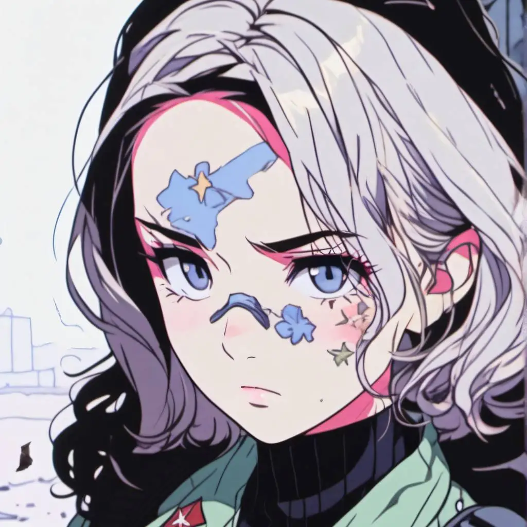 ai character: Ashley  background