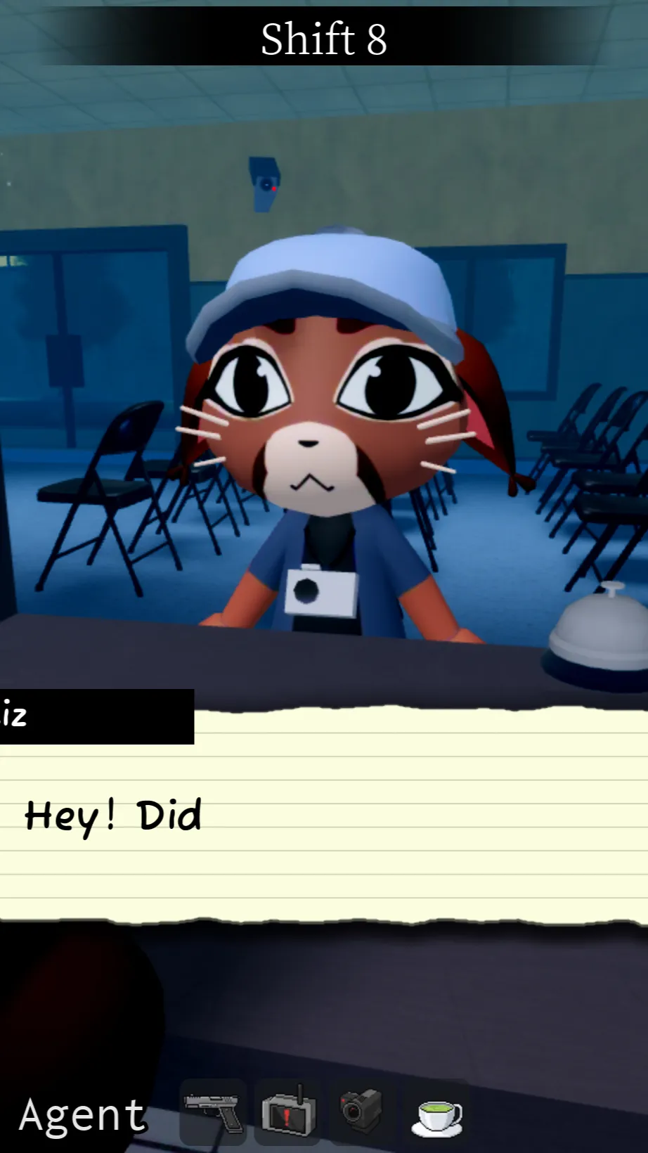 ai character: Liz  background