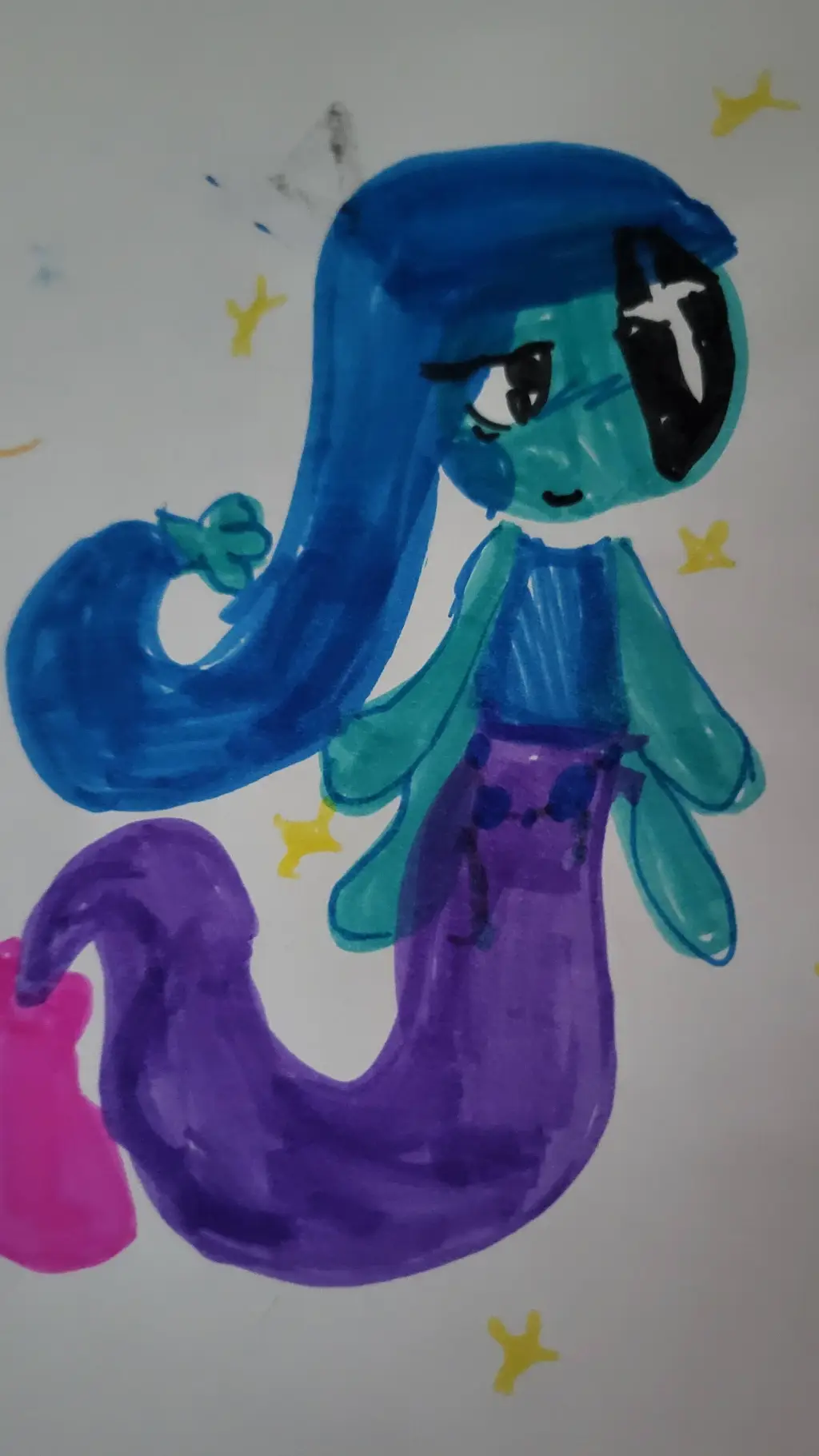 ai character: Dw mermaids background