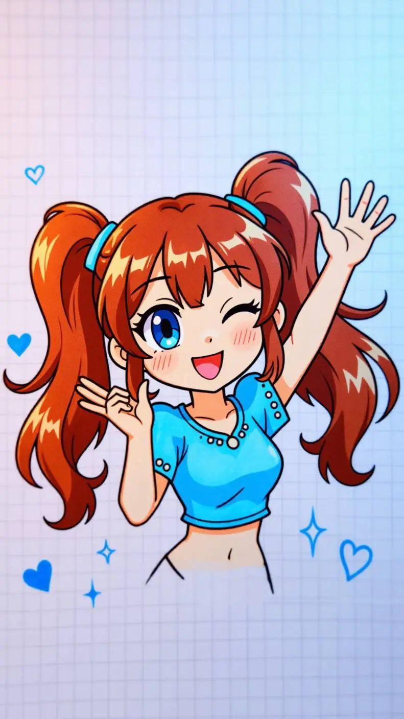 ai character: Alina💙🌠 background
