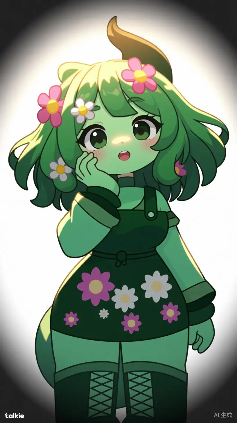 ai character: Vineria💚 background